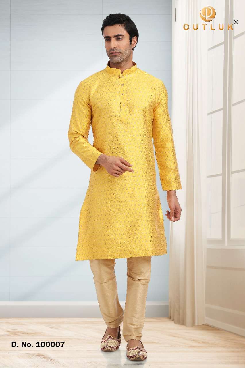 outluk vol 100 jacquard butti kurta pajama