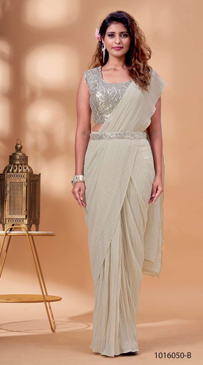 Stylish Ready To Wear Saree One Minute Designer Saree With Belt at Rs 2599  | Party Wear Saree, Roopkatha Designer Sarees, फैंसी साड़ी - Prathmesh  Enterprises, Mumbai | ID: 26134373355