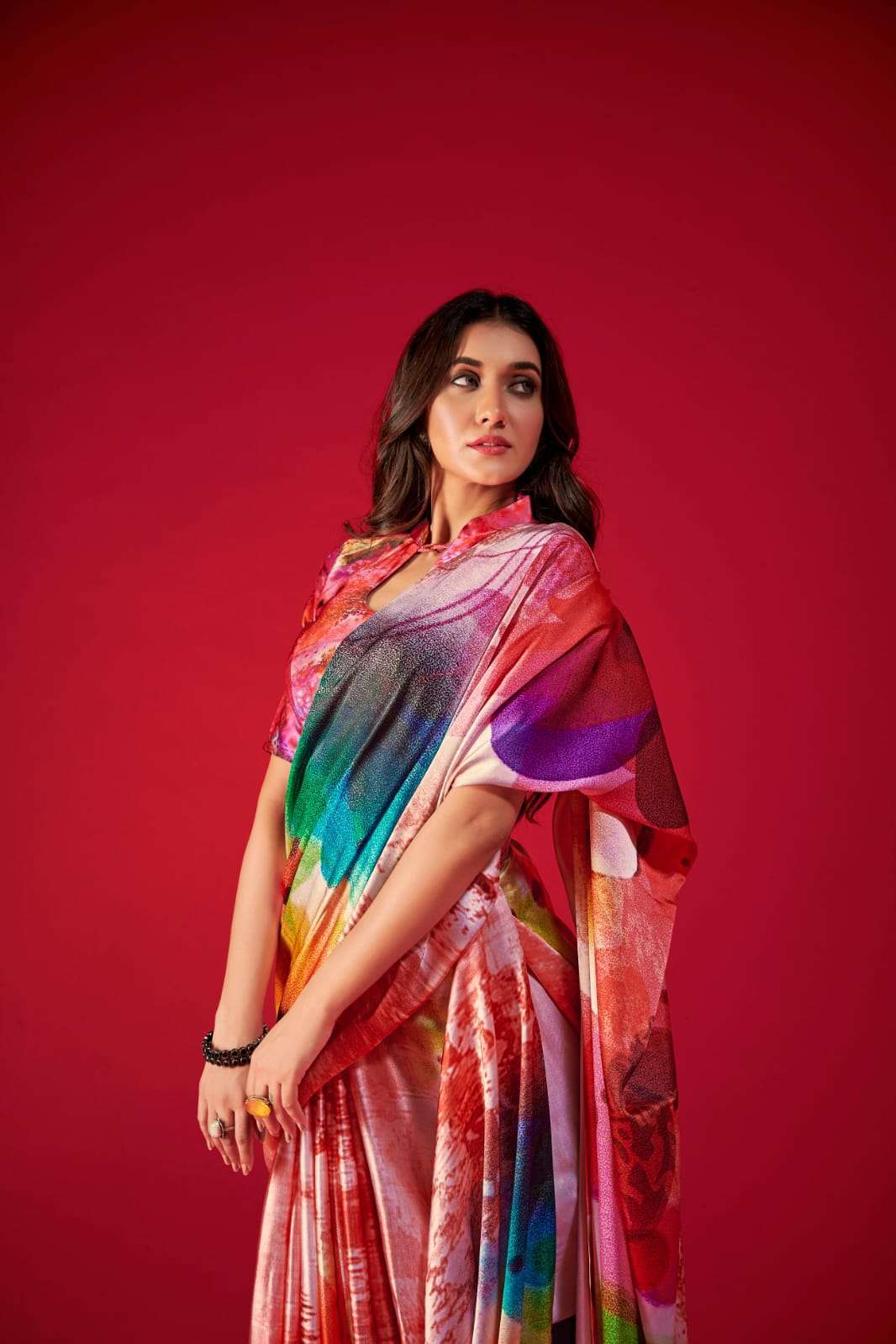 pr alexa series 5701-5708 Pure Sattin crepe with designer Digital print saree