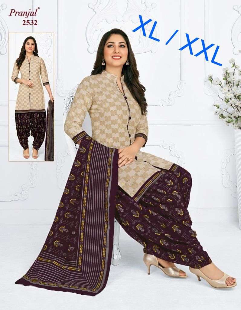 Pranjul Preksha Hit Collection series 2501-2512 pure cotton readymade suit