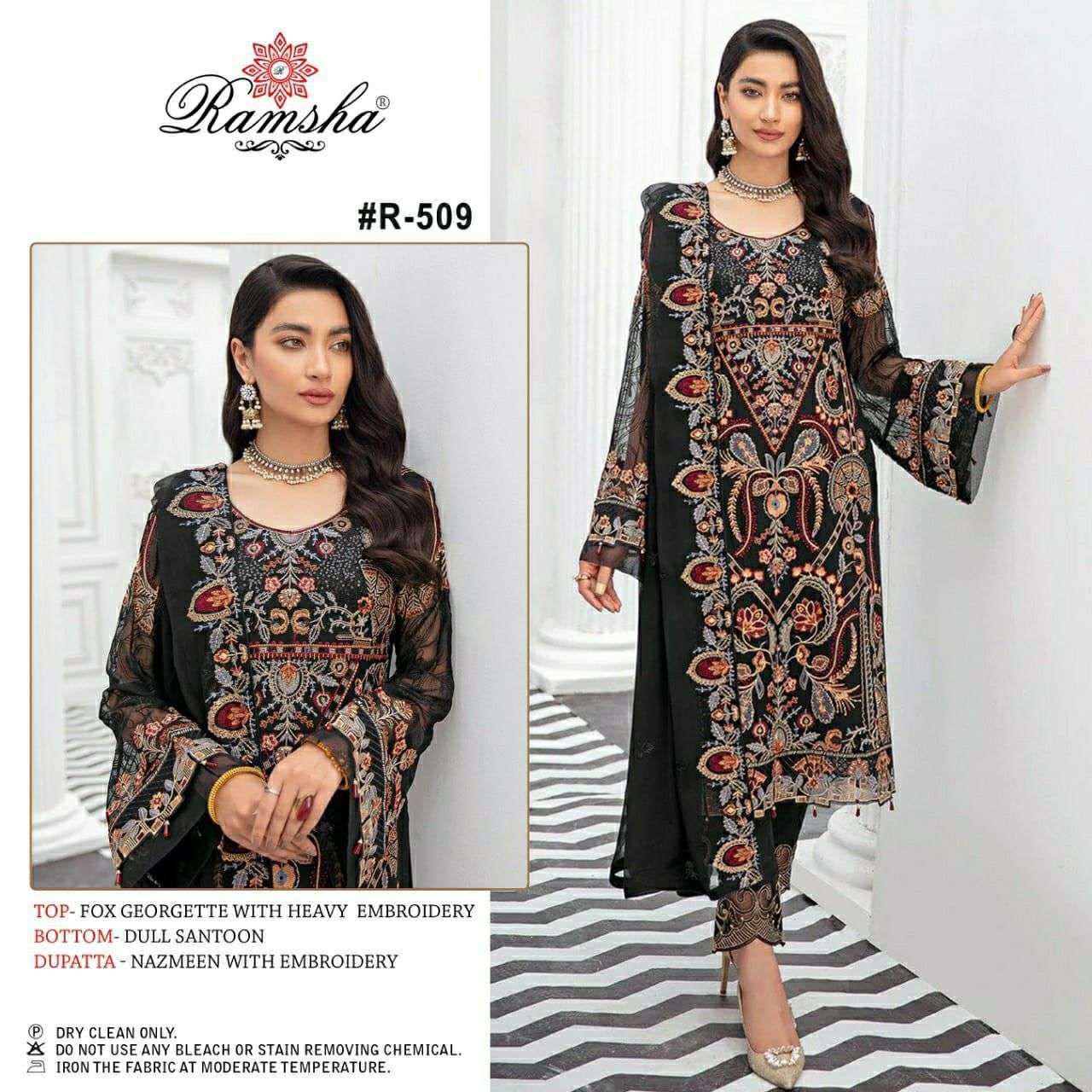 ramsha R-509 designer georgette suit 