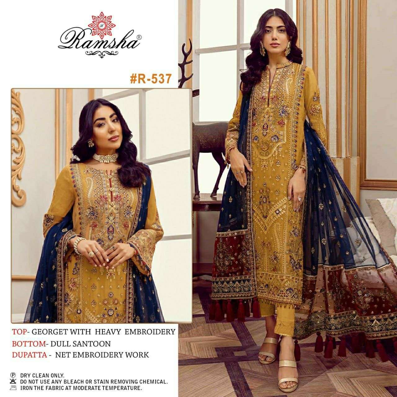 ramsha r-537 DESIGNER GEORGETTE SUIT 