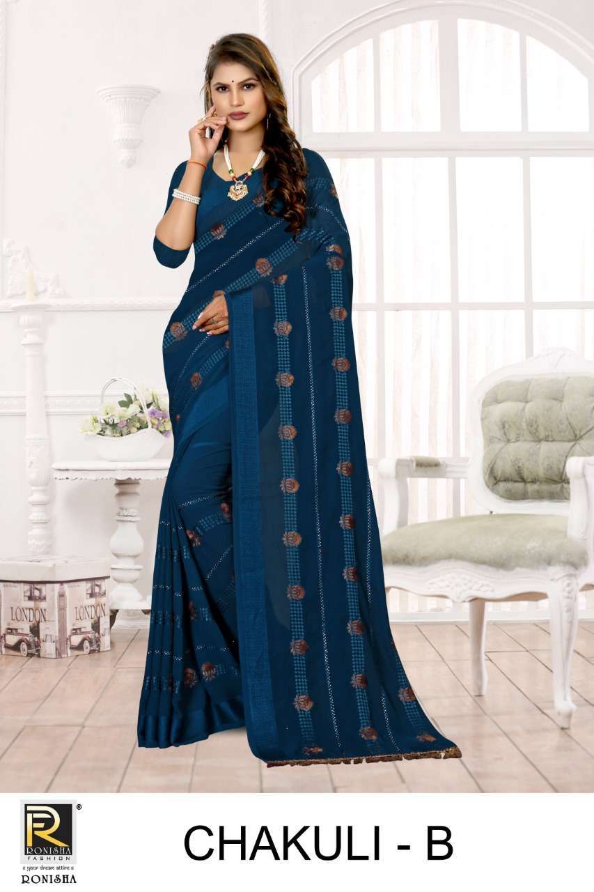 ranjna saree Chakuli series weightless georgette saree