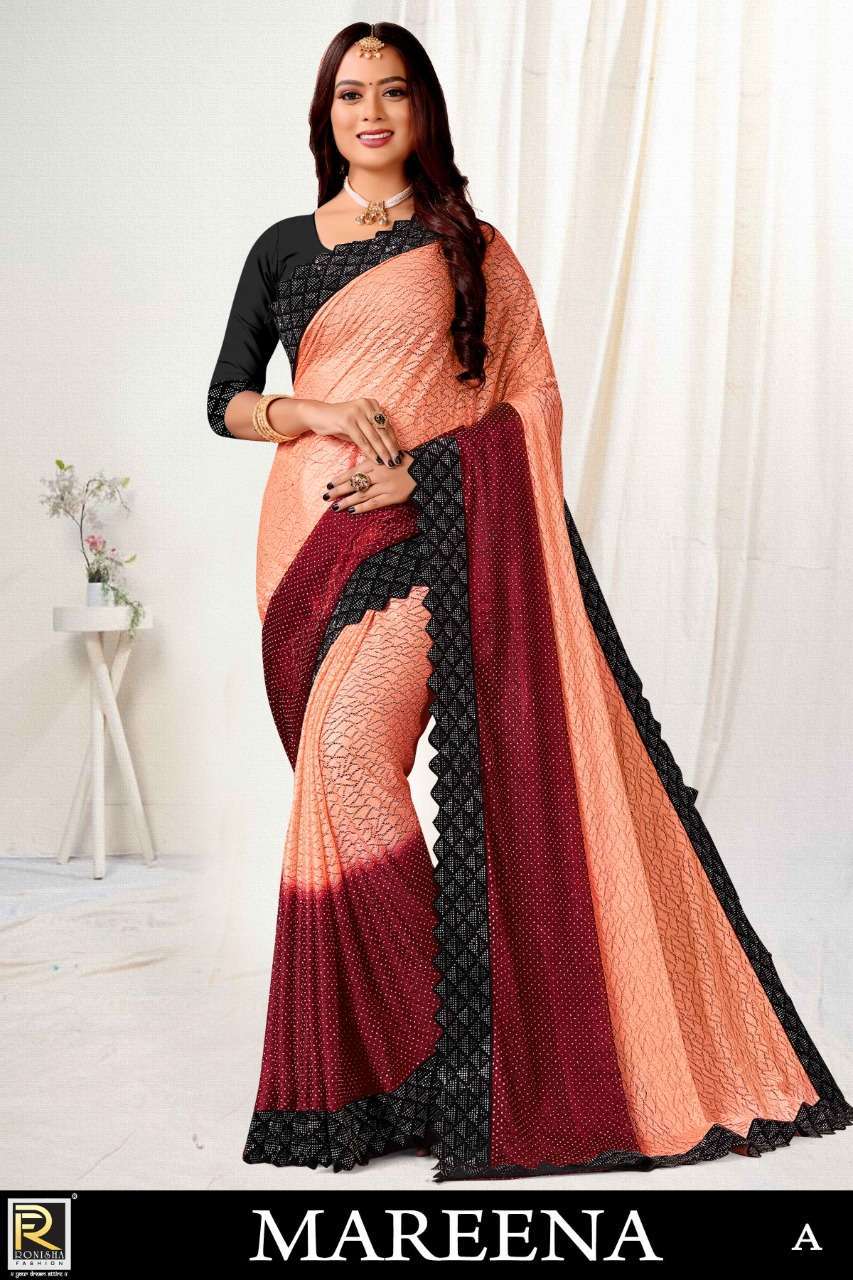 ranjna saree Mareena russell lycra saree