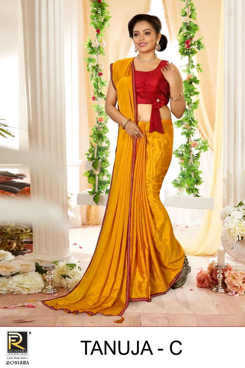 ranjna saree Tanuja chinon saree