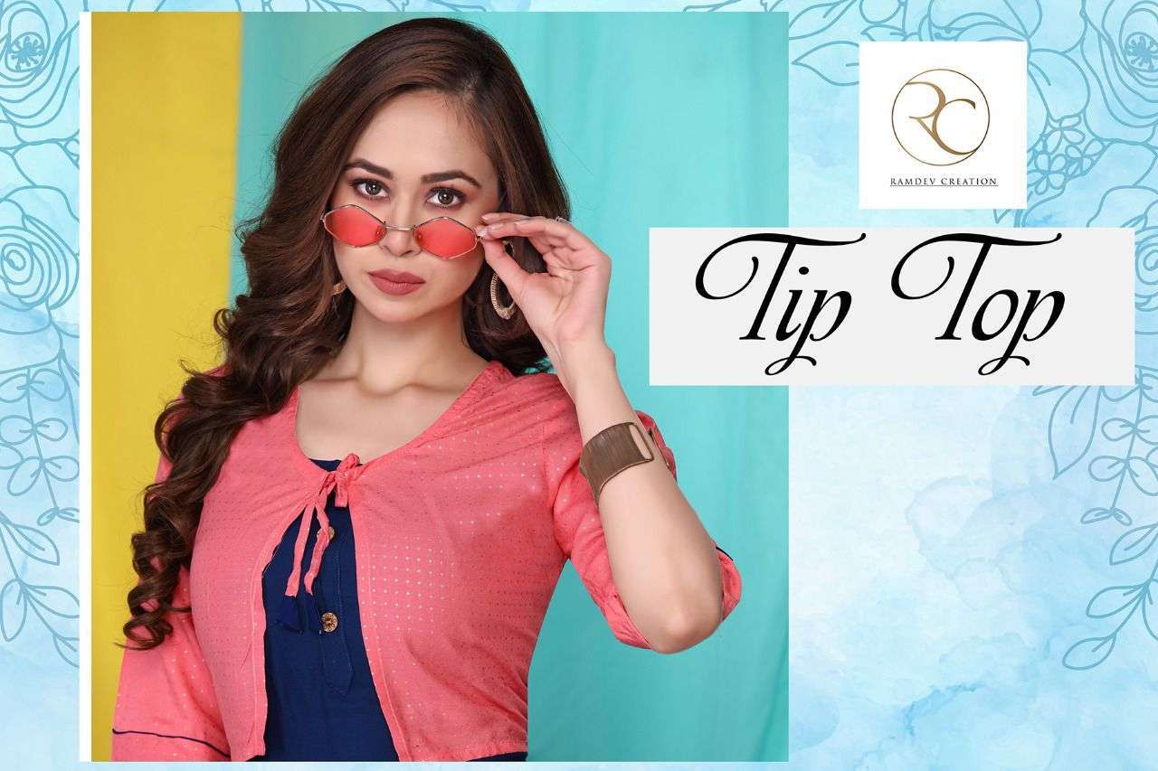 rc tip top series 1001-1008 14 kg rayon kurti 