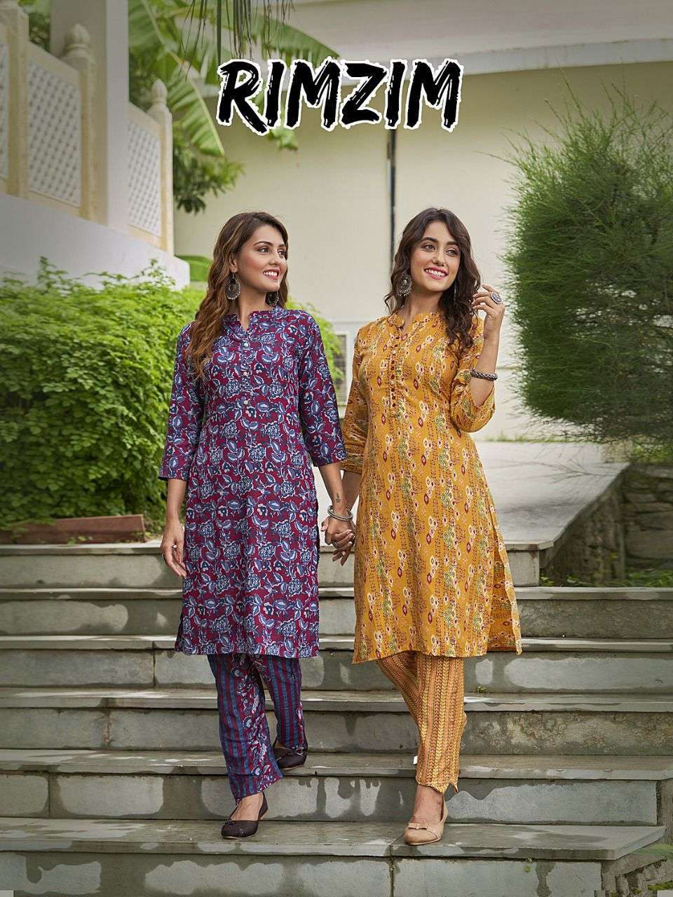 rimzim vol 1 series 1001-1006  Finest Quality of Pure 14 Kg muslin kurti