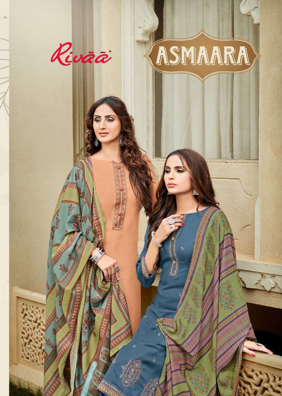 rivaa asmaara series 3858-3864 heavy pashmina suit 