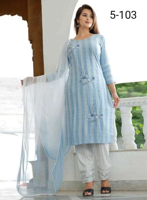 s4u pr 103 readymade 3 piece combo salwar kameez set