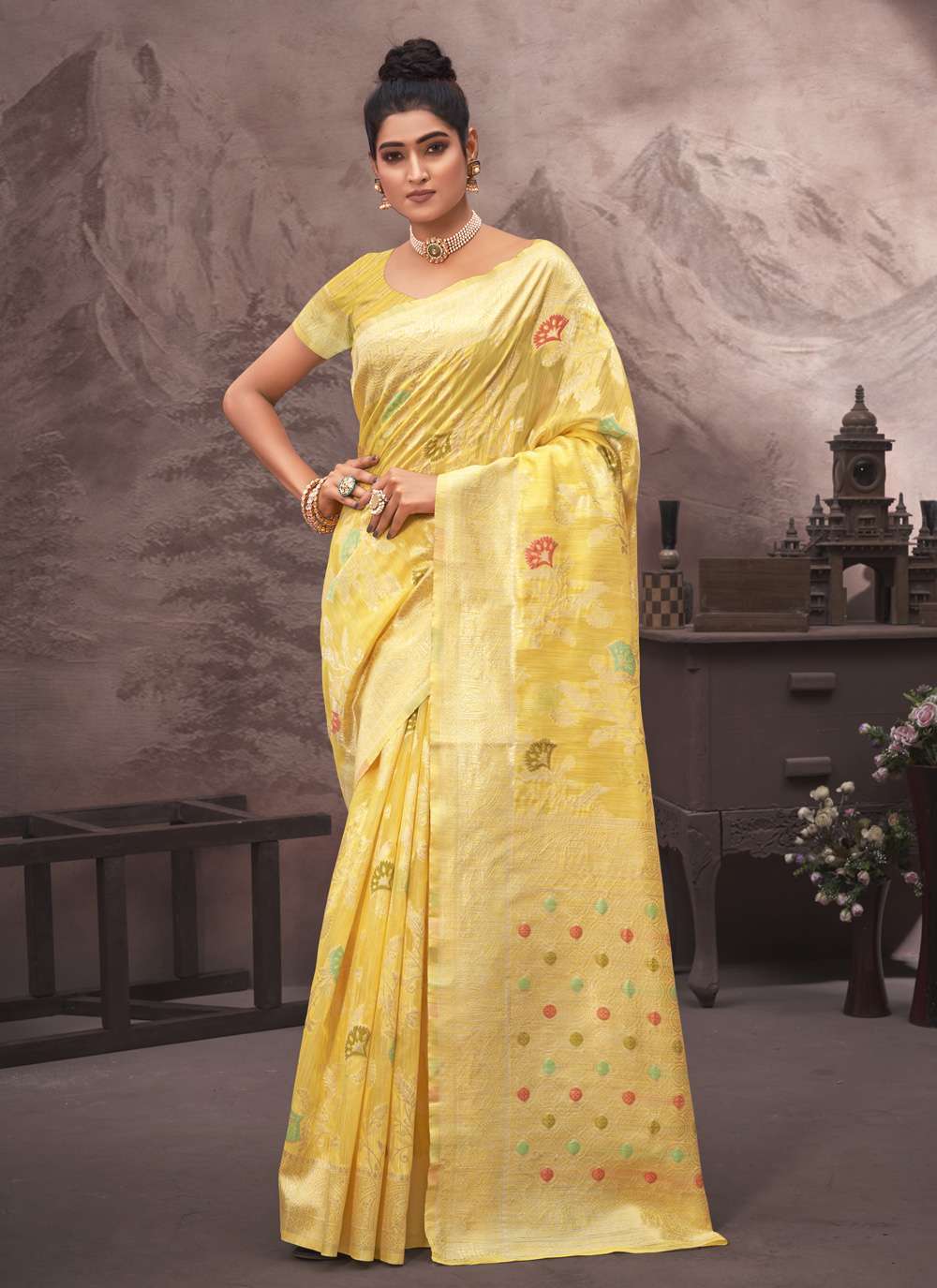 sangam rajmohini cotton silk saree 