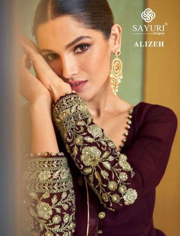 sayuri alizeh series 5218-5221 real georgette suit 