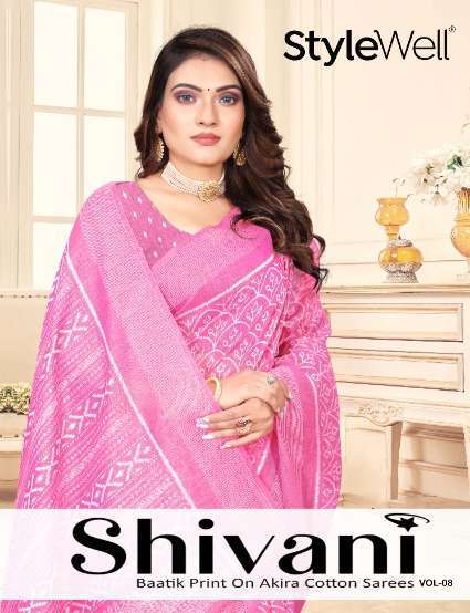 stylewell shivani vol 8 and vol 9 cotton saree