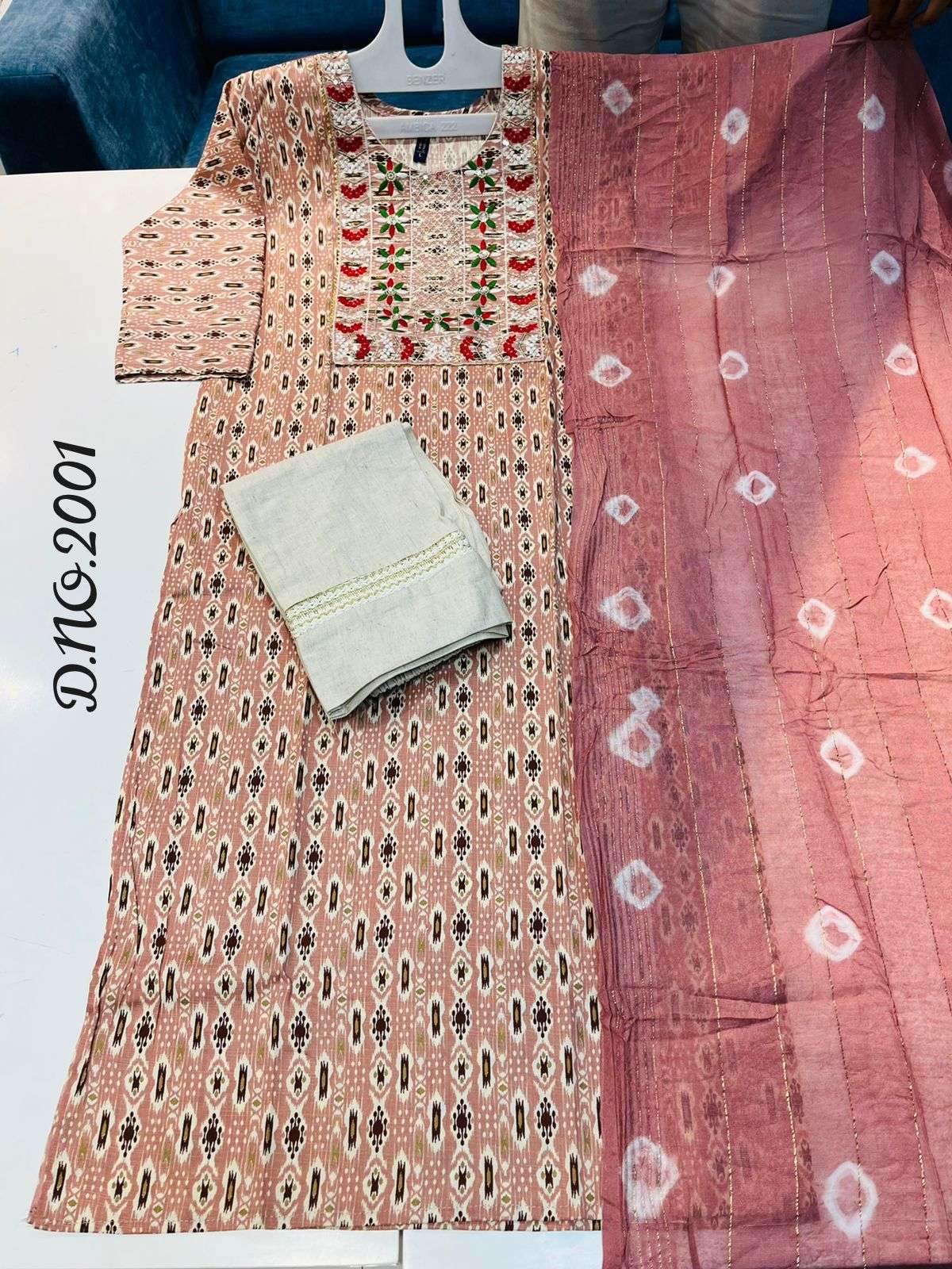 trendy combo series 2001 flex cotton readymade suit 