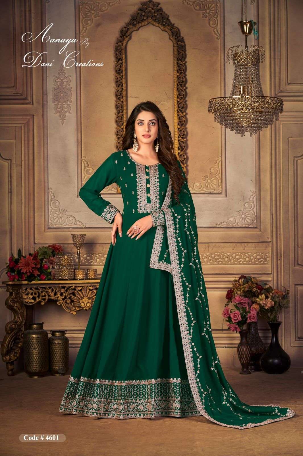 twisha aanaya vol 146 series 4601-4604 faux georgette suit 