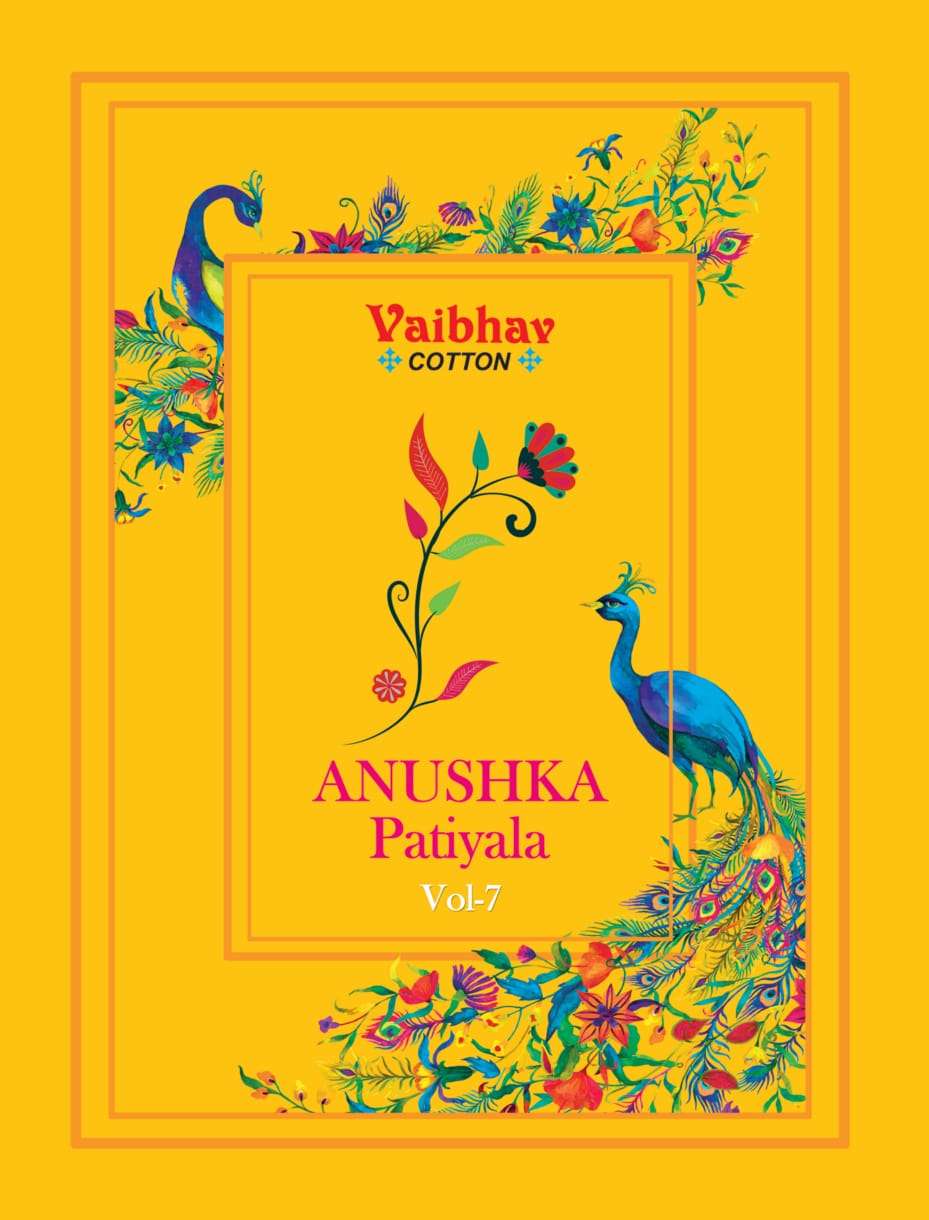 Vaibhav Anuska vol 7 series 7001-7010 pure cotton suit 