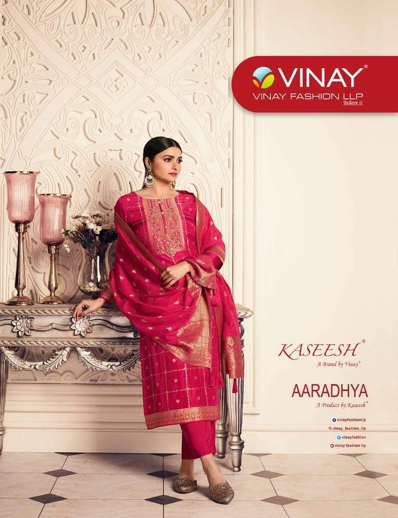 vinay fashion aaradhya series 62341-62346 viscose dola jacquard suit 