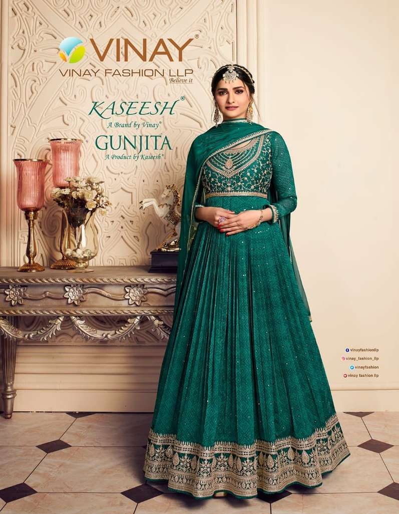 vinay kaseesh gunjita series 62611-62616 silk chiffon suit 