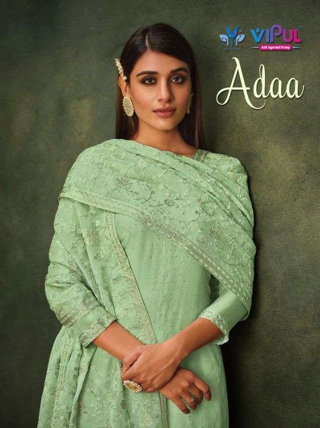 vipul adaa series 5081-5086 soft organza suit