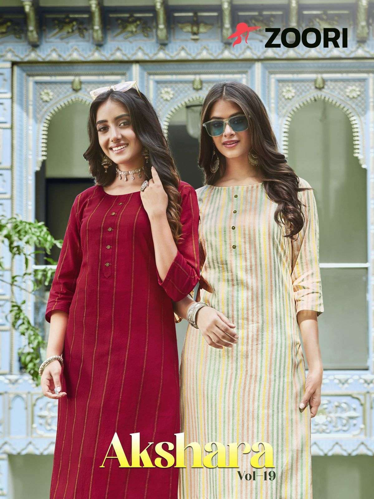 zoori akshara vol 19 series 1111-1116 rayon kurti 