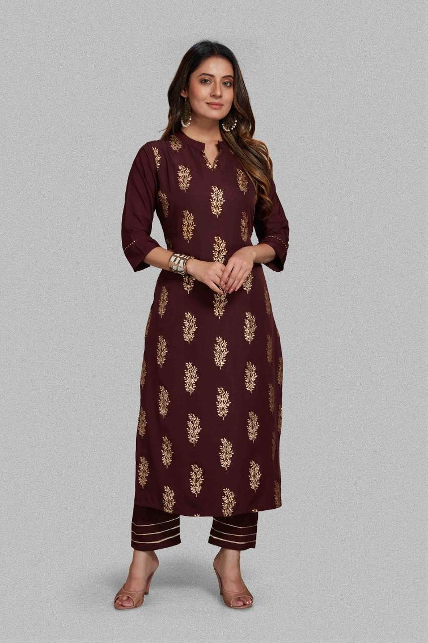 027SC To 029SC pure crape kurta pant set 