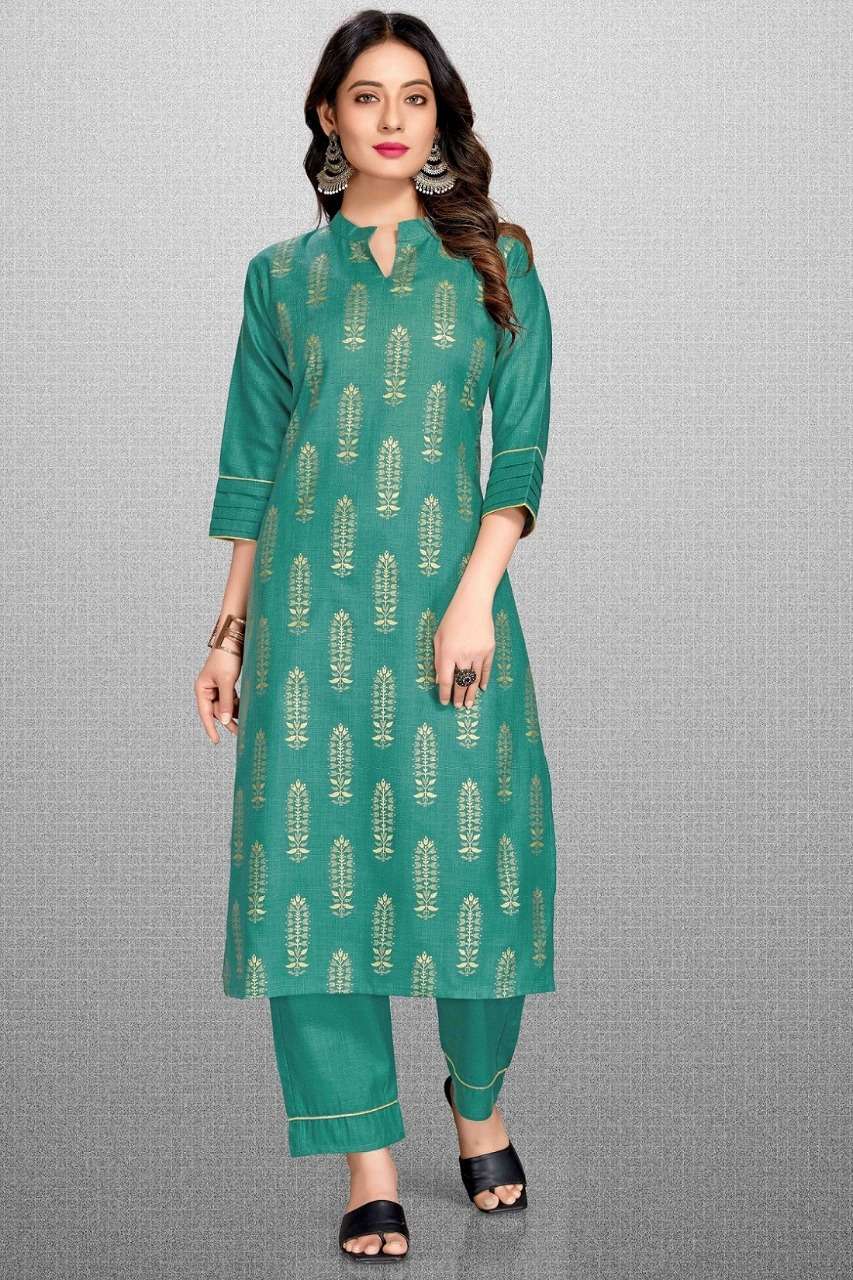 046SC To 048SC cotton blend kurta pant set 