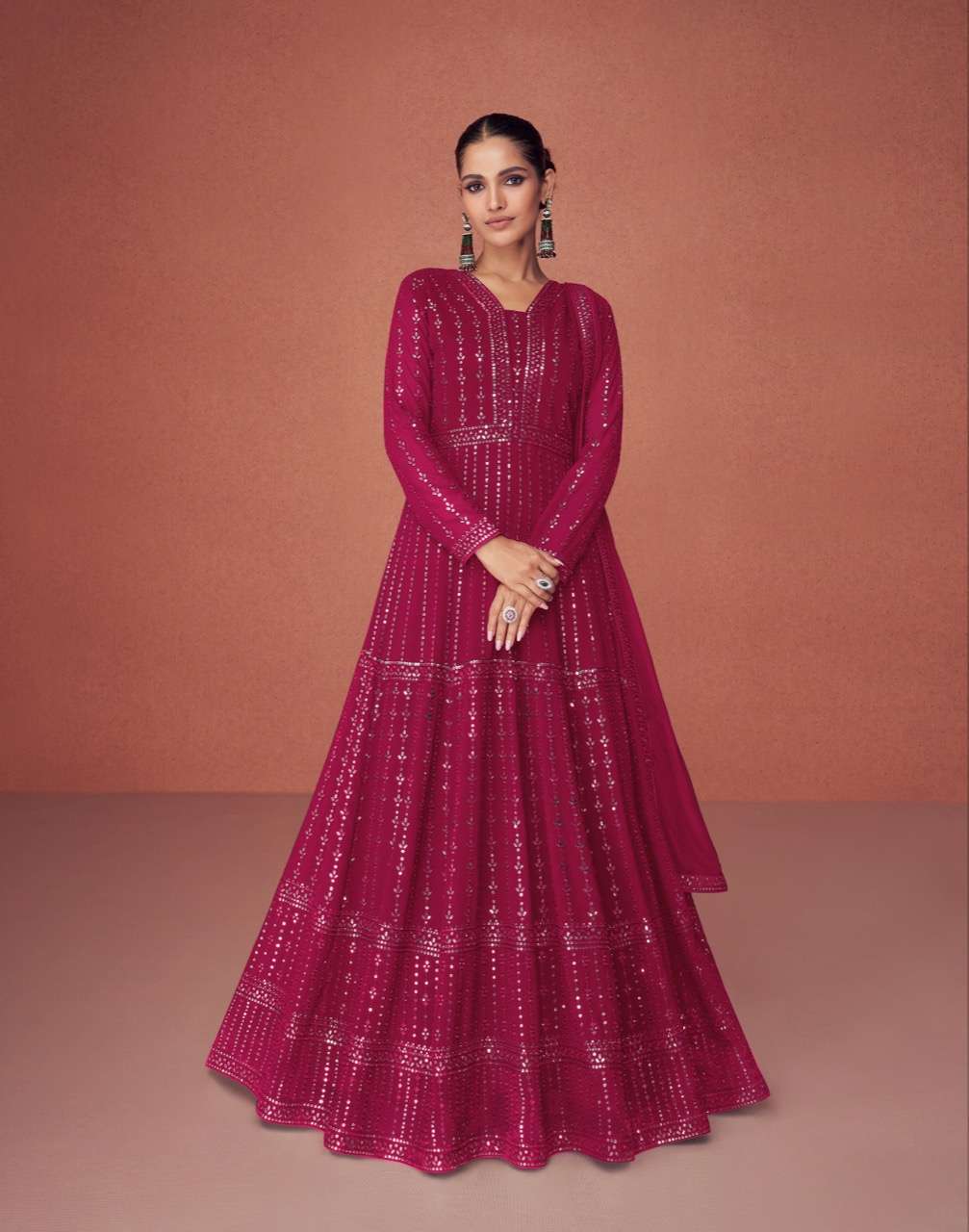 aashirwad season colors series 9455-9459 real georgette suit 