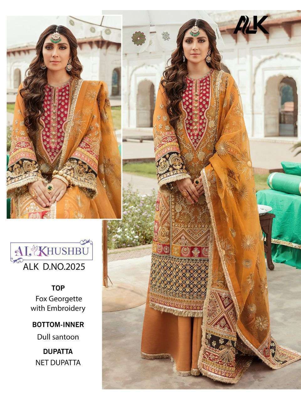 al khushbu 2025 georgette embroidery suit 