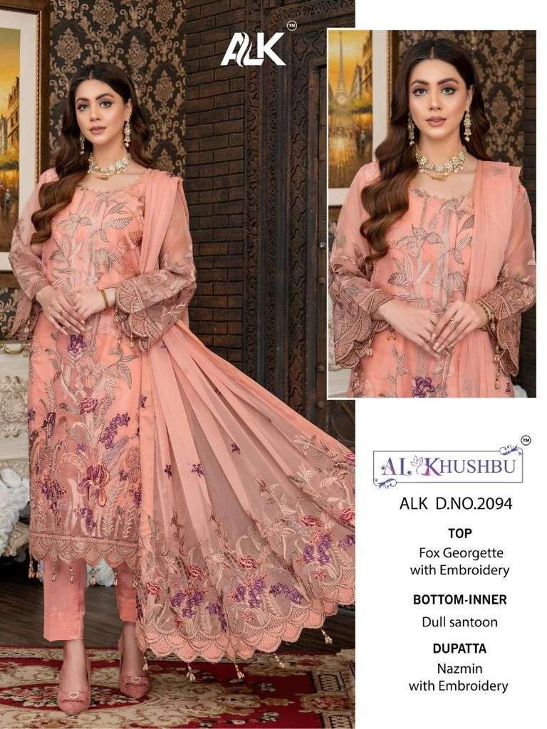 Al khushbu 2094-2095 designer georgette suit