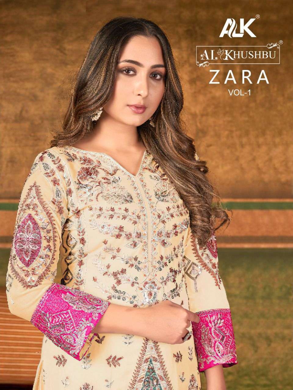 al khushbu zara vol 1 series 3042 georgette heavy embroidered suit 