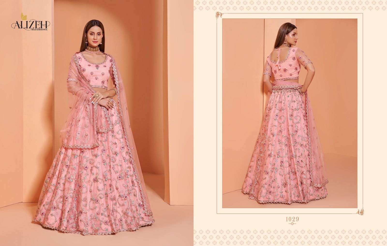 Alizeh engagement vol 2 series 1029 designer fancy lehenga