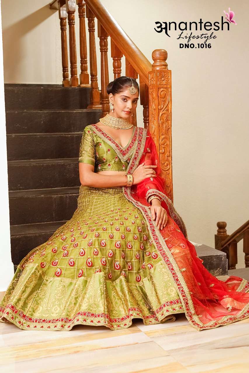 anantesh lifestyle flairy beats vol 3 series 1015-1018 premium net lehenga 