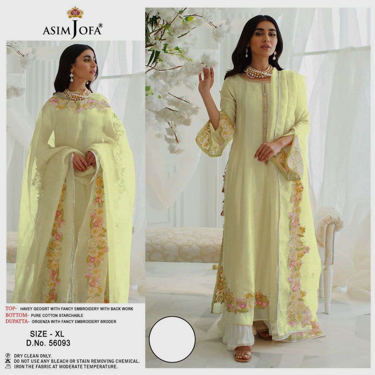 asimjofa 56093 designer pure georgette suit