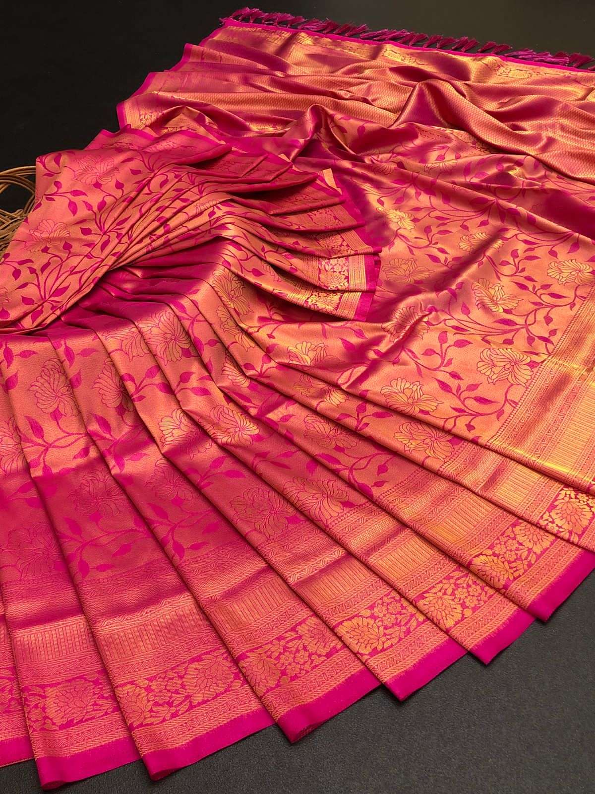 bt navkar floral designer kubera pattu saree