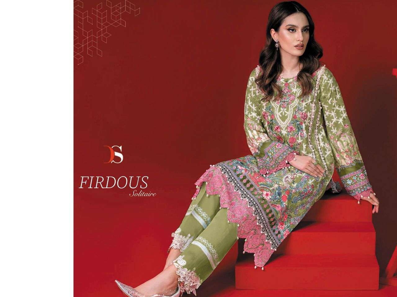 Deepsy suits firdous solitaire series 1931-1938 pure cotton suit