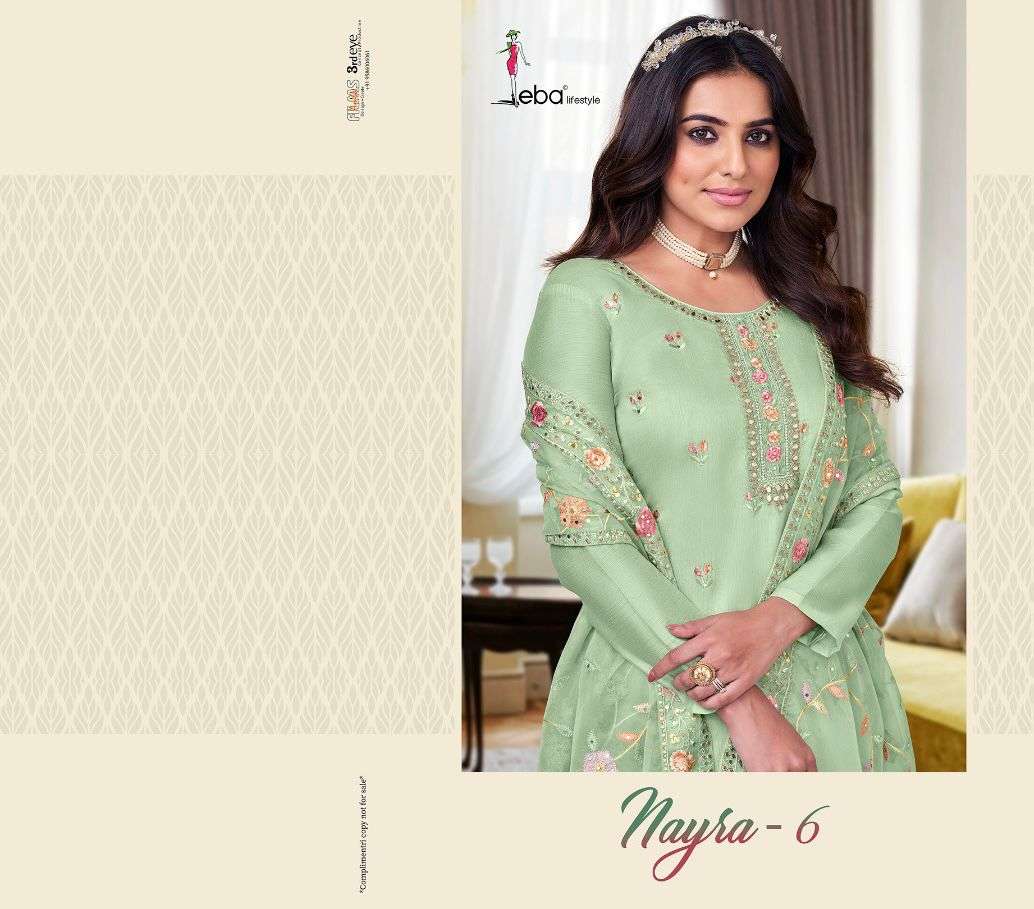 eba nyra vol 6 designer pure Maheshwari viscose silk suit