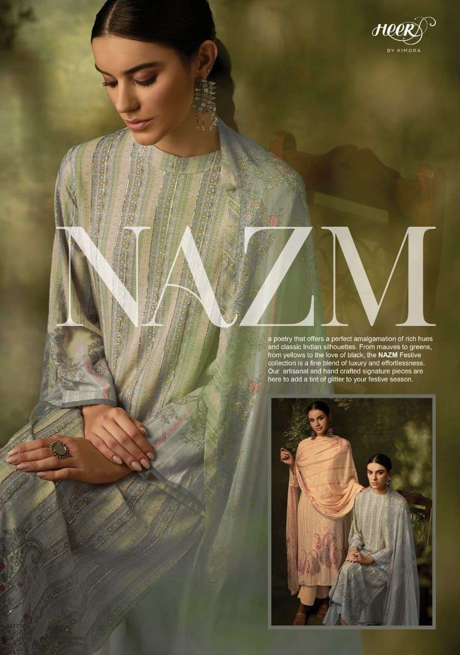 heer nazm series 8831-8838 pure cotton suit 