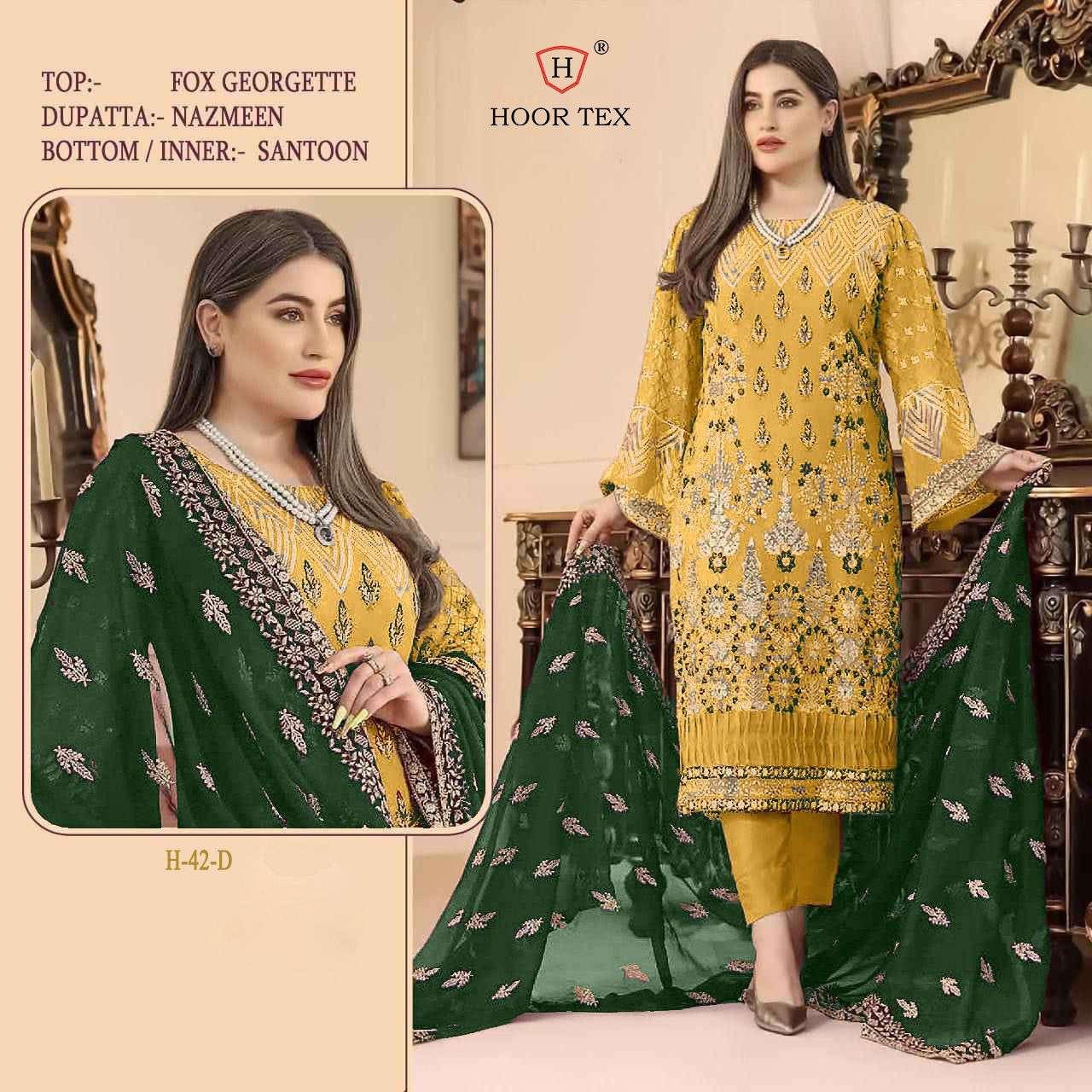 hoor tex H-42 designer faux georgette suit 