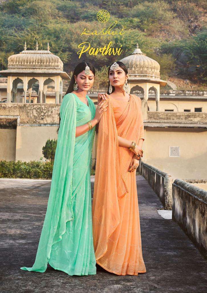 kashvi creation parthvi series 2931-2940 weightless saree