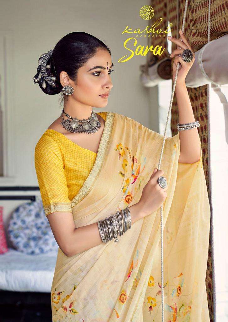 kashvi creation sara series 2661-2670 moss jari saree