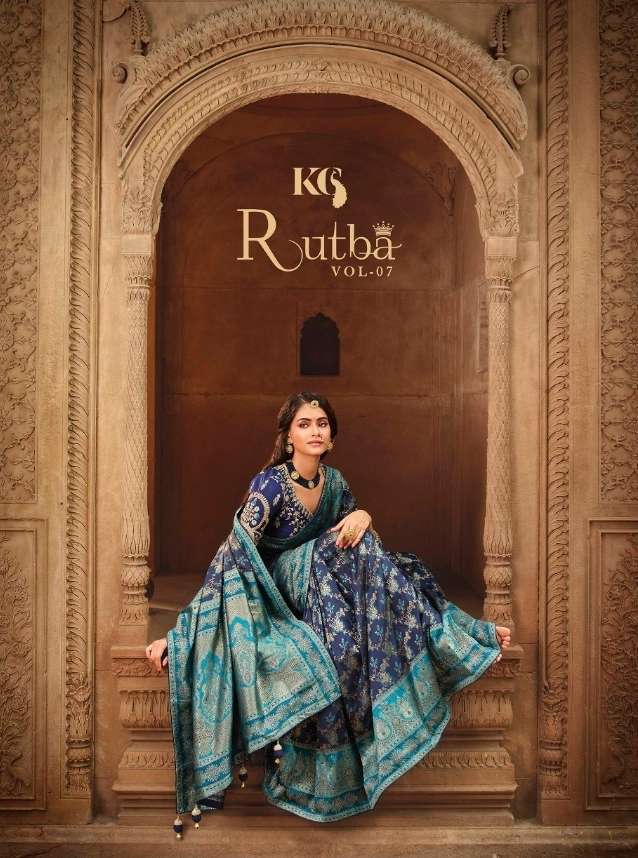 kg royal rutba vol 7 series 13449-13463 silk saree