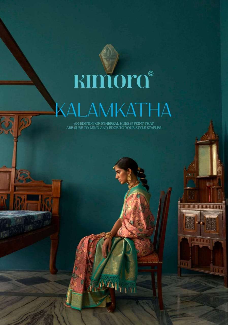 kimora kalamkatha series 2046-2050 tussar silk saree 