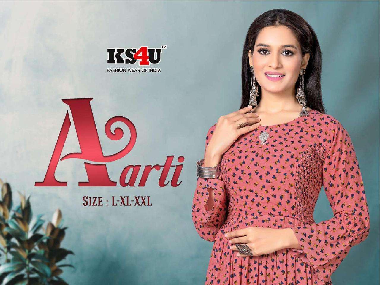 ks4u aarti series 101-104 pure heavy fancy kurti 