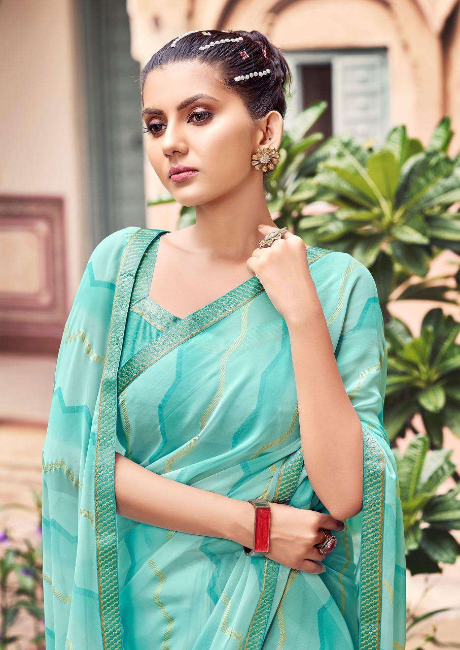 Lt kazo series 2521-2530 chiffon saree 