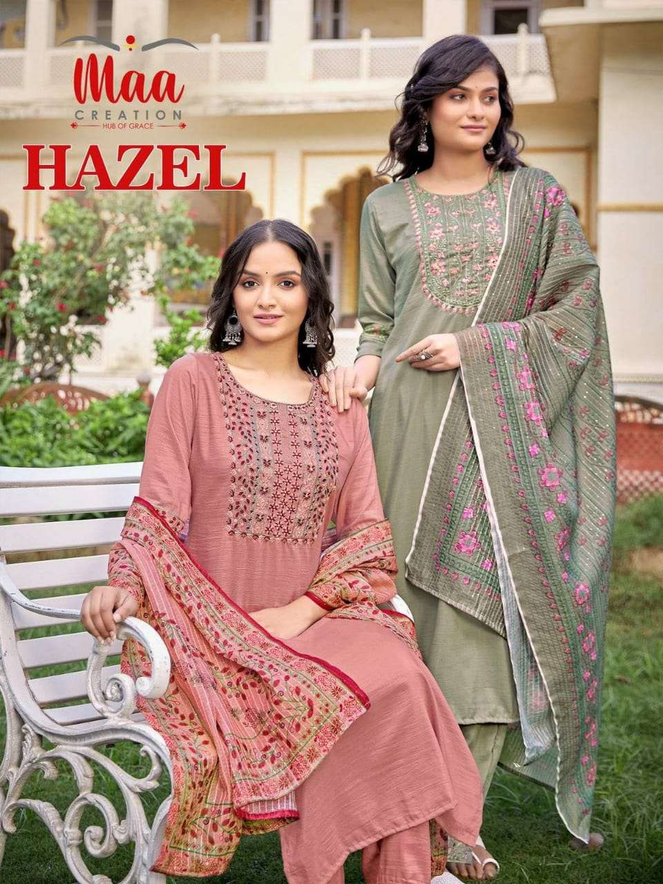 maa creation hazel series 1001-1004 chinon silk suit 