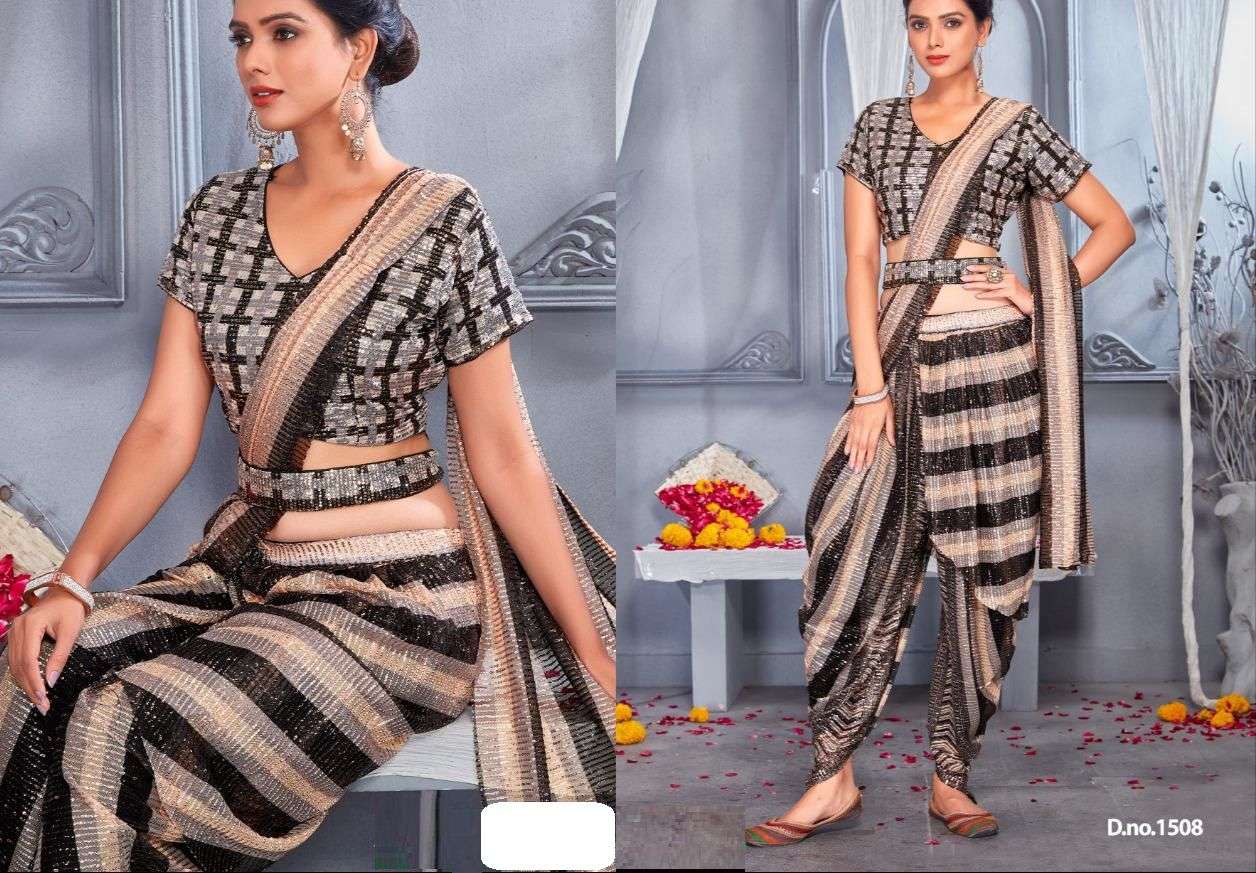 mahadev creation designer fancy saree 