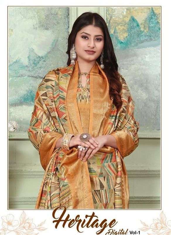 mintorsi Heritage Digital Vol 1 series 1001-1010 tussar silk saree 