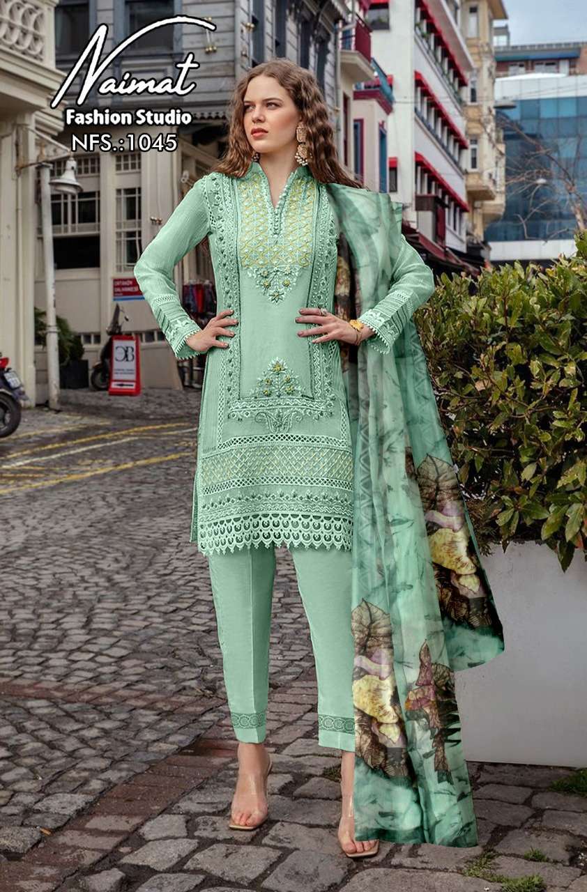 naimat fashion studio nfs-1045 Pure Fox georgette suit 