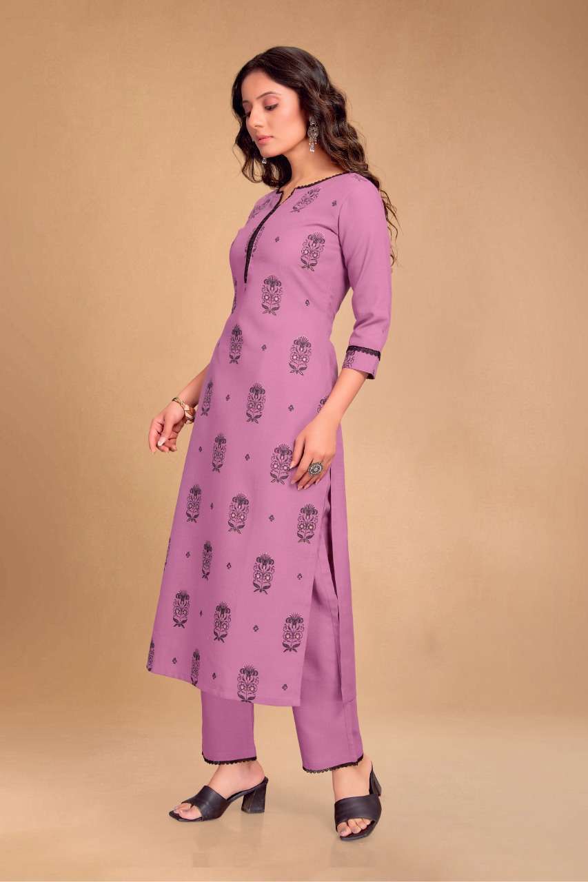 pr 006-009 Cotton Blend kurti with bottom