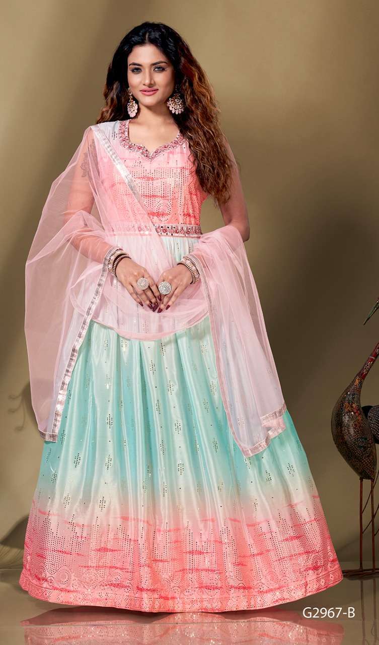 pr clothing g 2967 pure chinon gown with dupatta