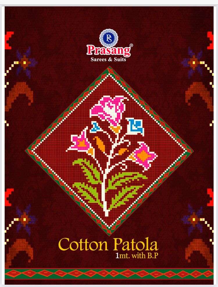 Prasang Cotton Saree Patola Vol-1 series 1001-1010 cotton saree